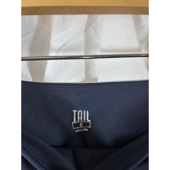 Tail White Label Women's Pull On Ankle Pant Golf Pockets Navy Blue size 6 - Picture 3 of 6